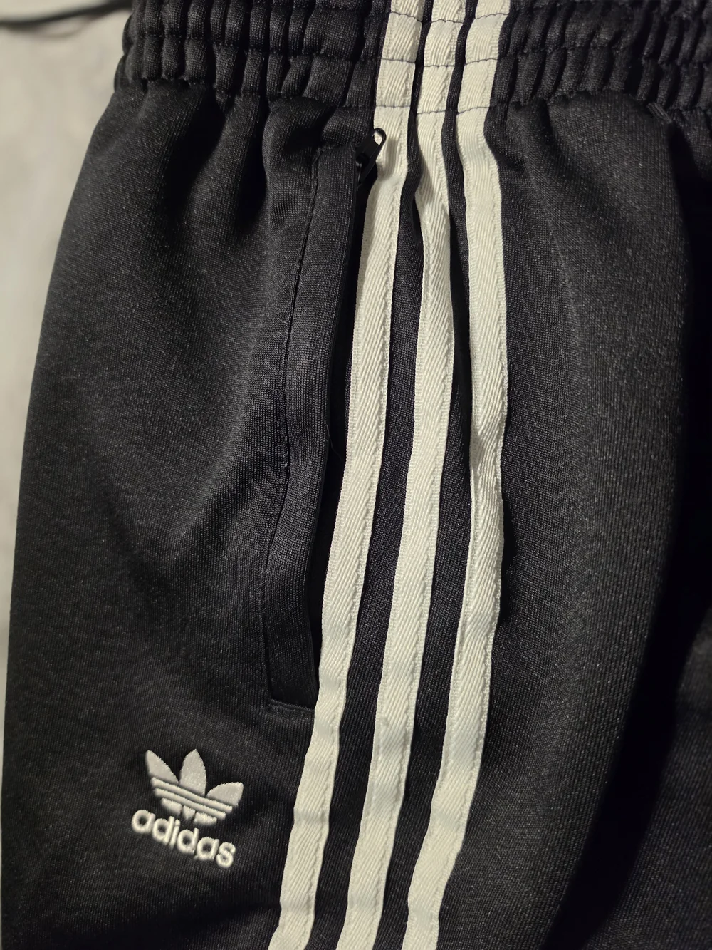 Adidas Kids Black Track Pants with White Stripes